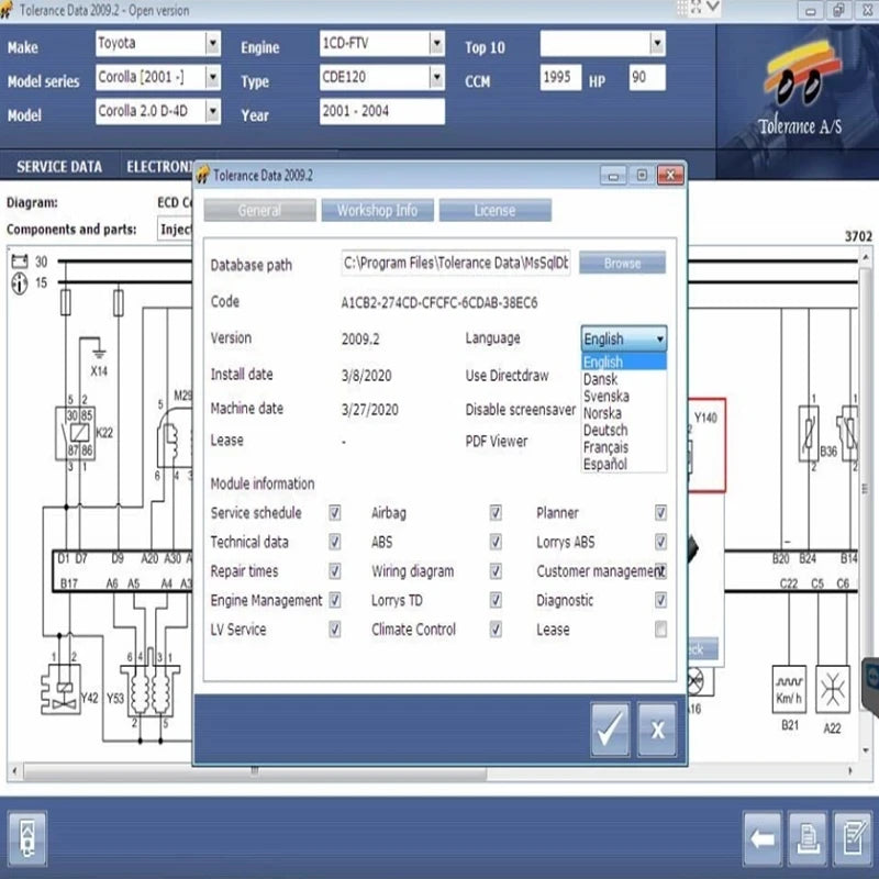 Auto Repair Software Tolerance Data 2009.2 Auto Repair Program Data with Free Keygen Install Video Guide Car Repair Software