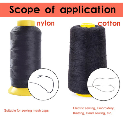 Alileader 1500M Nylon Hair Weaving Thread For Hair Sew In Black Cotton Thread For Sewing Machine Nylon Thread For Sewing Clothes