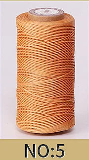 1mm 150D Leather Waxed Thread Cord for DIY Handicraft Tool Hand Stitching Thread 50 Meters Flat Waxed Sewing Line