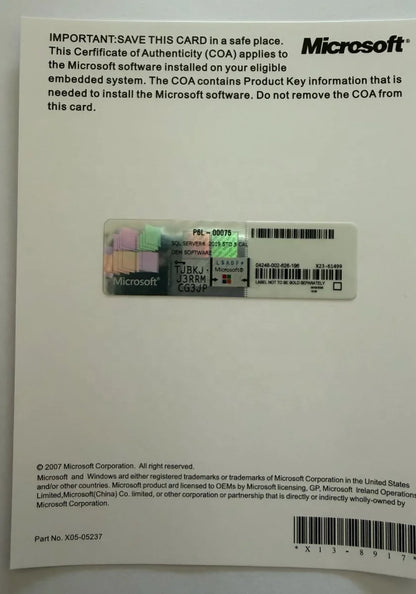 SQL Server 2019 Standard Internet DVD Pack 100% Online Activation Key Unlimited Core CAL English for Stock Lifetime Key