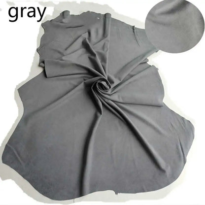 High quality Sheep goat skin real leather Genuine leather suede face soft whole skin leather material 0.4-0.6 mm thick