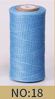 1mm 150D Leather Waxed Thread Cord for DIY Handicraft Tool Hand Stitching Thread 50 Meters Flat Waxed Sewing Line