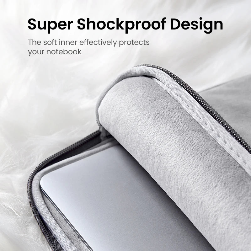 UGREEN 13-14.9 Inch Leather Laptop Bag for Macbook Air Macbook Pro 13 Notebook Bag Case for iPad Pro Air Laptop Sleeve Case