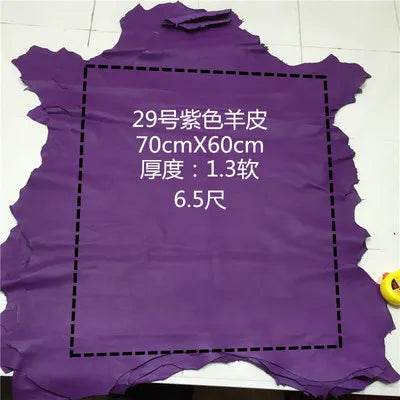 Real leather Nature sheep skin High end first layer sheepskin handmade DIY leather leather fabrics whole piece