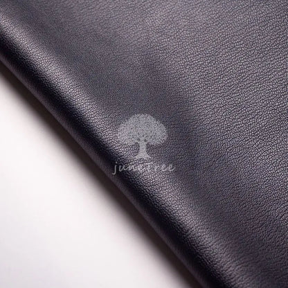 Junetree Veg. Tanned Goat Skin Leather Genuine Leather for Leather Craft Shoe Clothes Bag Thick 1.0-1.3mm Black