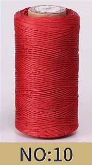 1mm 150D Leather Waxed Thread Cord for DIY Handicraft Tool Hand Stitching Thread 50 Meters Flat Waxed Sewing Line