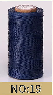 1mm 150D Leather Waxed Thread Cord for DIY Handicraft Tool Hand Stitching Thread 50 Meters Flat Waxed Sewing Line