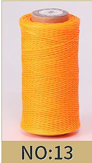 1mm 150D Leather Waxed Thread Cord for DIY Handicraft Tool Hand Stitching Thread 50 Meters Flat Waxed Sewing Line