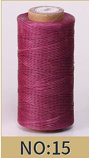 1mm 150D Leather Waxed Thread Cord for DIY Handicraft Tool Hand Stitching Thread 50 Meters Flat Waxed Sewing Line