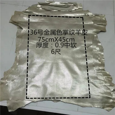 Real leather Nature sheep skin High end first layer sheepskin handmade DIY leather leather fabrics whole piece