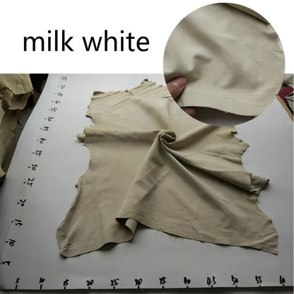 High quality Sheep goat skin real leather Genuine leather suede face soft whole skin leather material 0.4-0.6 mm thick