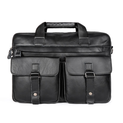 JOYIR Genuine Leather Men's Briefcases 15.6" Laptop Bag Office Bags for Men Document Business Shoulder Messenger Bag  Handbag
