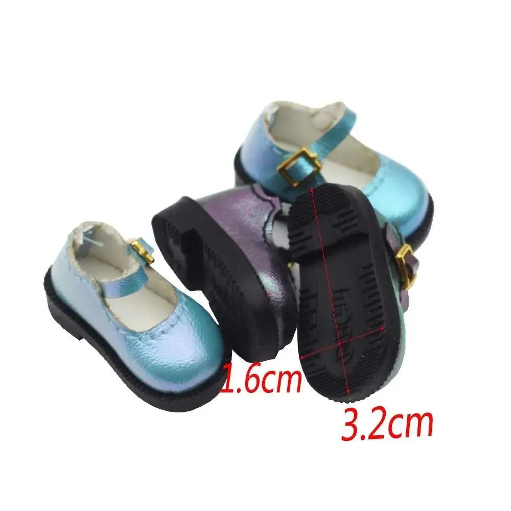Accessories PU Leather 10cm Cotton Shoes Shoes Lightweight PU Leather Shoes 1 Pair Cute Leather Boots Clay