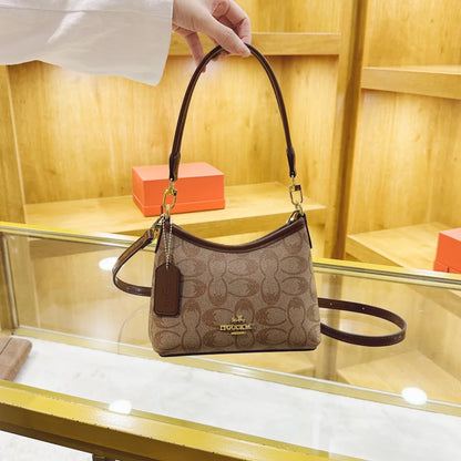 Women High End Designer Leather Underarm Shoulder Bag Classic Vintage Ladies Crossbody Handbag Elegant Multi-use Messenger Shoul