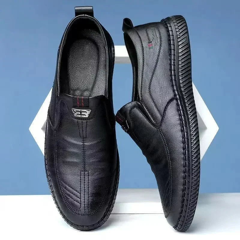 2025 Business Leather Shoes Moccasin Shoes Breathable Men's Casual Loafers Comfortable Shoes for Men Summer Men's Sneakers