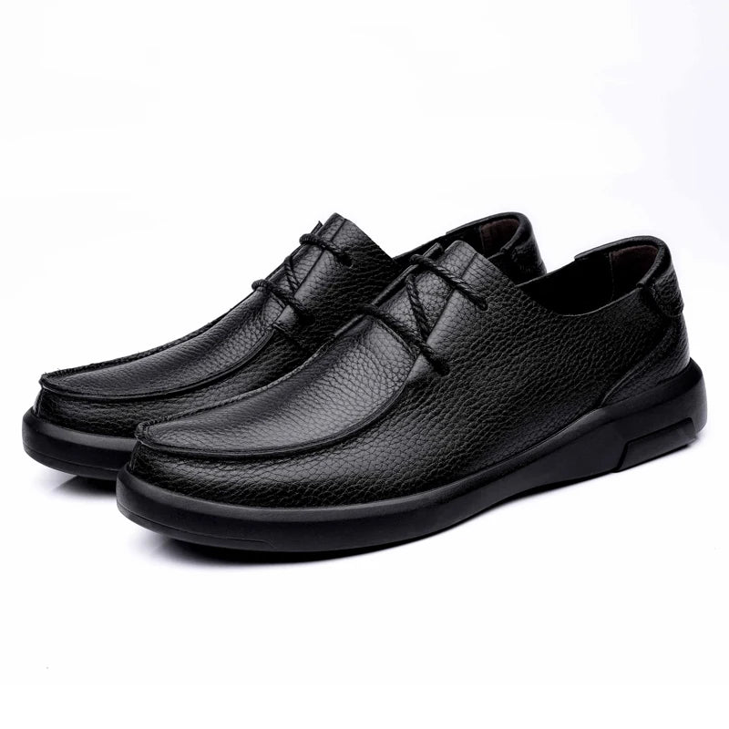Casual Leather Shoes Men Loafers Trend Brand Business Shoes Autumn Slip on Flat Man Sneakes Comfortable Moccasins Zapatos Hombre