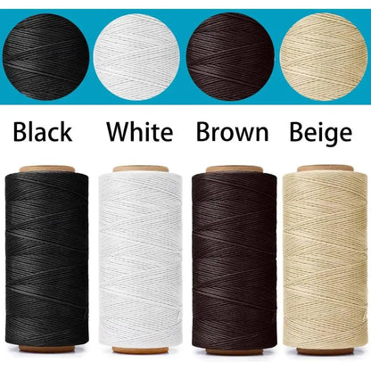 150D Leather Waxed Thread Cord 220 Meters 1mm High Quality Durable for DIY Handicraft Tool Hand Stitching Thread