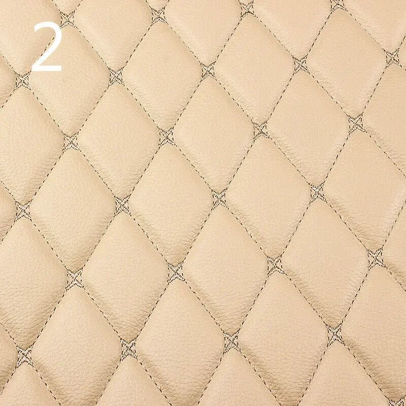 100x158cm Faux Leather Fabric Foam Quilted Padded for Car Interior Seat Cover Sofa Cushion Wear Resistant DIY