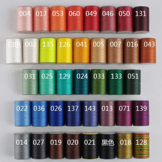 Round Leather Sewing Wax Thread Cord Handwork Knitting Craft Wax Thread for Leather DIY Project Necklace Bracelet Round 40Colors