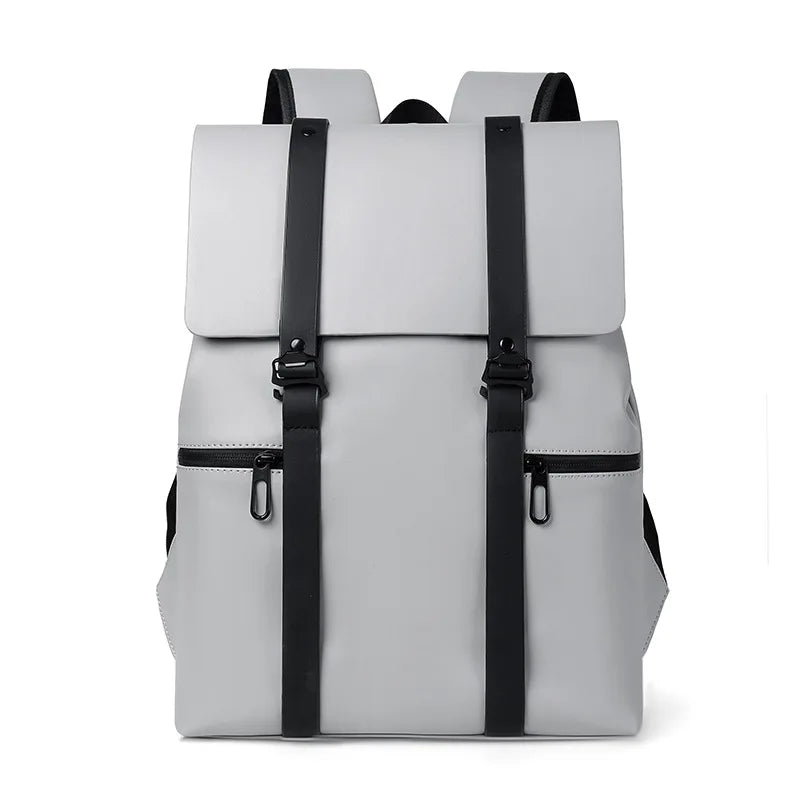 Black Leather Men Backpack Genuine Travel Bag Casual Daypack Fashion School s Large Laptop Soft Skin 14 Backpack