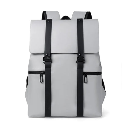 Black Leather Men Backpack Genuine Travel Bag Casual Daypack Fashion School s Large Laptop Soft Skin 14 Backpack