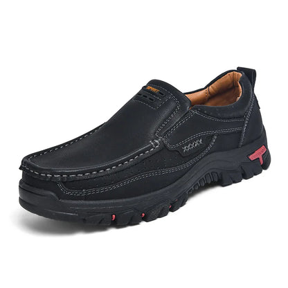 2025 Handmade Shoes Genuine Leather Casual Shoe for Men Flat Platform Walking  Outdoor Footwear Loafers Large Size 50