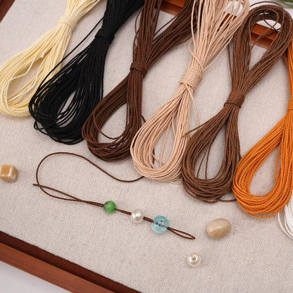 1mm Waxed Thread Polyester Waxed String for Crafts Leather Sewing Jewelry Making DIY Tools High Strength Waterproof Waxed Cord