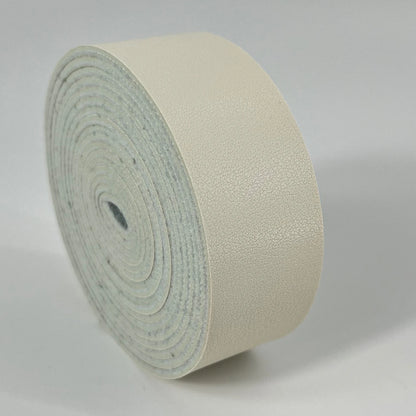 1 Roll of 2.5cm Wide Napa Texture Single Sided Synthetic Leather PU Strip 2mm Thickness for DIY Accessories Bag Strap Pet Collar