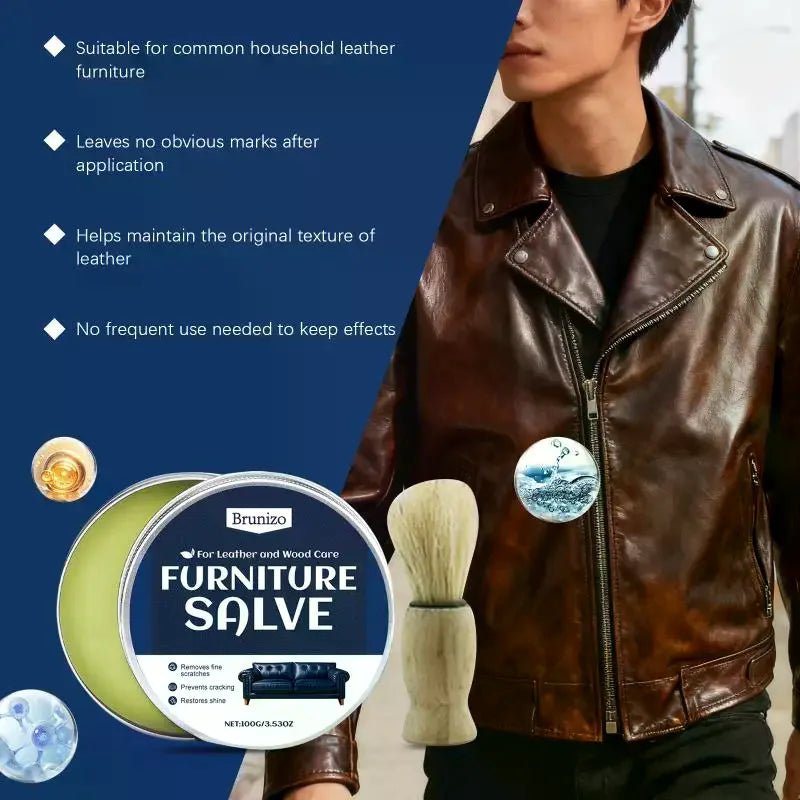 Leather Furniture Care Cream Home Leather, Leather Clothing And Bag Maintenance And Care Ointment