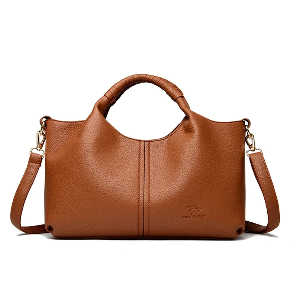 High Quality Soft Leather Women's Handbag Tote Bag Fashion Luxury Women Shoulder Bag Trendy Female Commute Crossbody Bags Wallet
