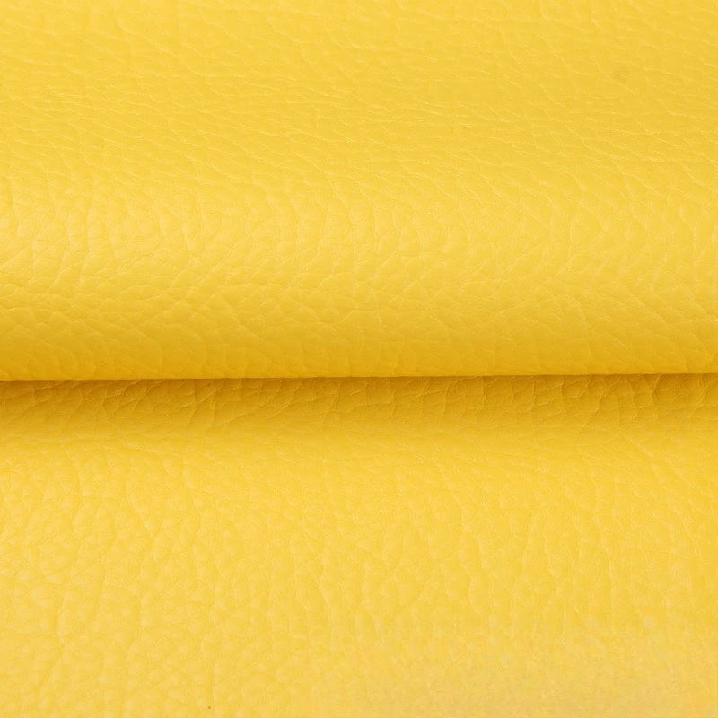 PU Litchi Grain Leather Fabric Waterproof Faux Leather Upholstery Material for Headboard Sofa Furniture DIY Craft