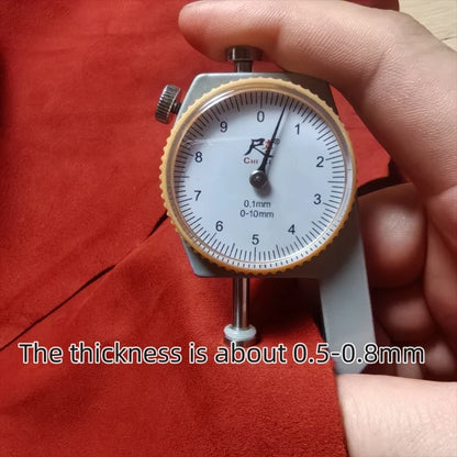 0.5/0.8mm Dark Red Frosted Skin. First Layer Leather. Real Leather Fabric. Handmade DIY For Shoes. Inside. Whole Sheepskin