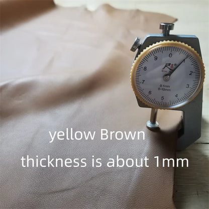 1mm Brown Sheepskin. First Layer Leather. Real Leather Fabric. Diy Handmade For Clothes. Clothes Mending. Whole Sheepskin