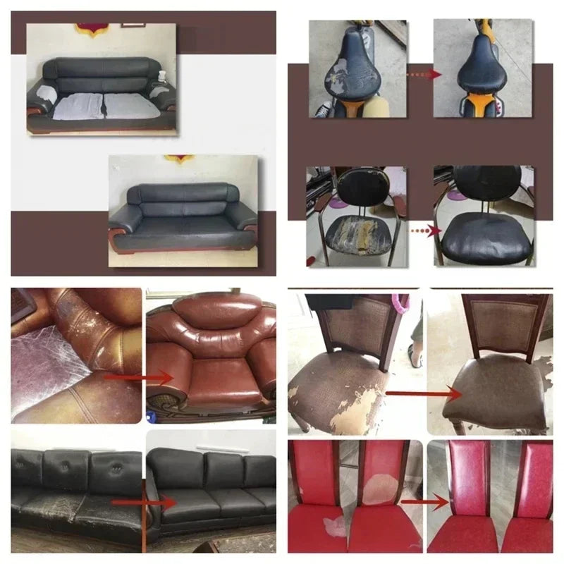 Max 250x137cm Self-adhesive Faux Leather Sofa Renovation Tool Leather Repair Patch for Sofa Bed Chair Car Interior Modification