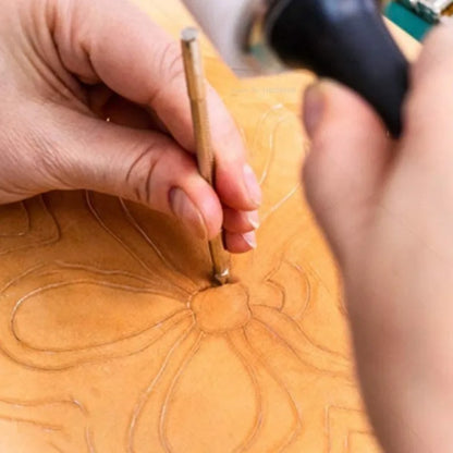 Leather Printing Tools 6kind Styles Embossing Engraving Leathercraft Utensil DIY Leather Craft Stamping Stamps Hand Art Tools
