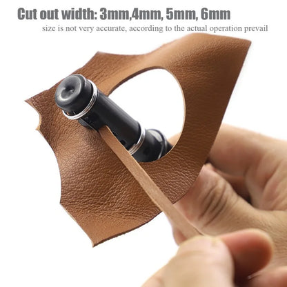 Leather Strip Cutter Tool for Leather Strap Cutter Handmade Leathercraft Knife with 3 Blades DIY Leather Cutting Tool