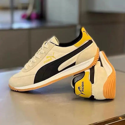 Leather Men Shoes Sneaker Trend Sports Running Breathable Men‘s Sneakers Non-slip Footwear Shoe for Male Walking Autumn