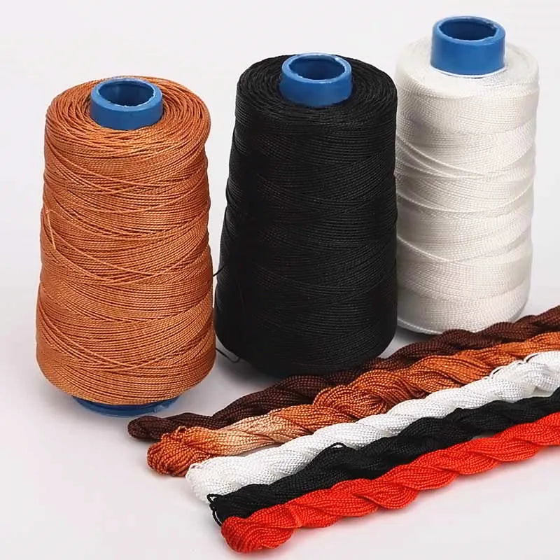 300M Nylon Sewing Thread for Repair Shoes Leather Sewing Waxed Thread Hand Stitching Sewing Tools Accessories Solid Color