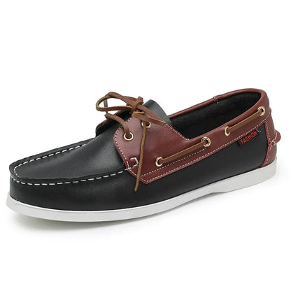 New Genuine Leather Loafers Men Moccasin Sneakers Driving Shoes Causal Men Shoes Women Footwear Docksides Classic Boat Shoes