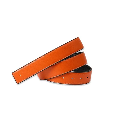 Belts No Buckle Men Women Unisex High Quality Pin Smooth Buckle Male Straps Without Buckle  PU Leather Waistband No Buckle 3.8cm
