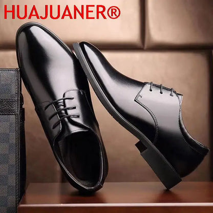 Leather Shoes Men's Breathable Black Soft Leather Soft Bottom Spring And Autumn Best Man Men's Business Formal Wear Casual Shoes