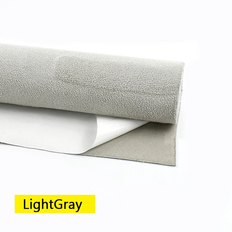 20*30-100*143cm Synthetic Leather Self-adhesive Fabric Car Interior Suede Adhesive Fabrics Door Velvet Decor Cloth DIY Accessory
