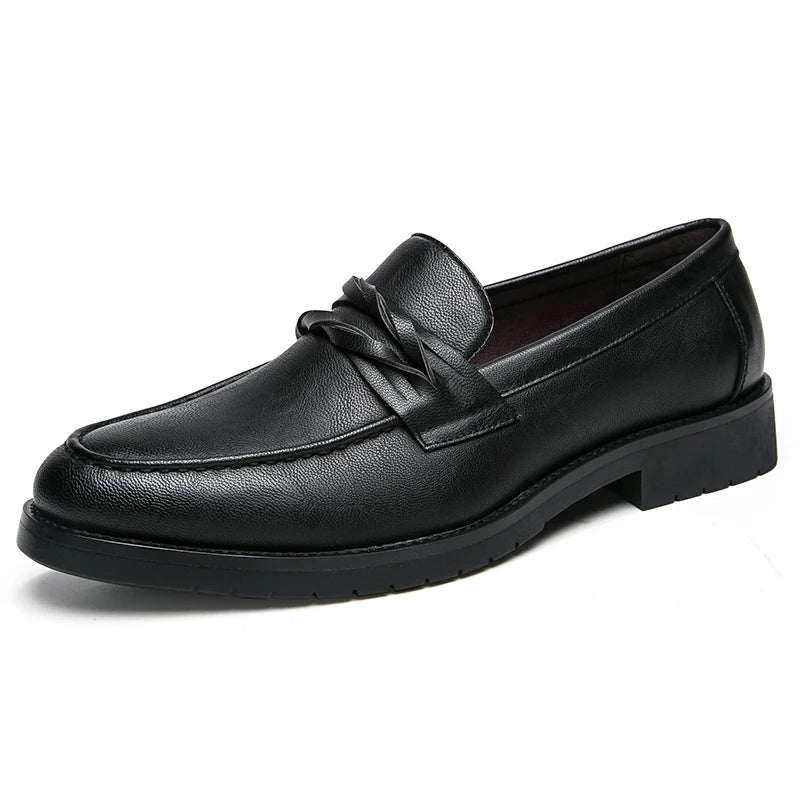 Men Casual Leather Shoes Dress Leather Loafers Men Classic Casual Business Shoes Trend Formal Party Social Leather Shoes Male