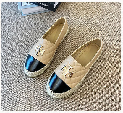 New Shoes for Women Leather Flat Boat Shoes Designer Fisherman Shoes Girl Fashion Slip-on Loafers