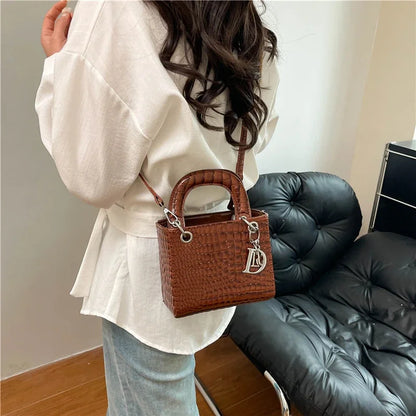 Elegant Leather Crossbody Bag For Women Luxury Designer Shoulder Handbag Classic Tote Purse Ladies Stylish Diaper Bags
