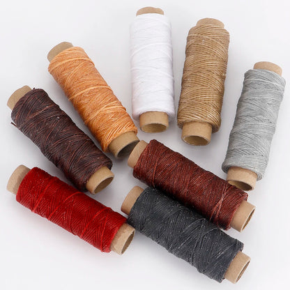1pcs Leather Waxed Thread, Durable Leather Sewing Thread For Hand Stitching Leather Craft DIY, Leather Shoe Repairing Thread