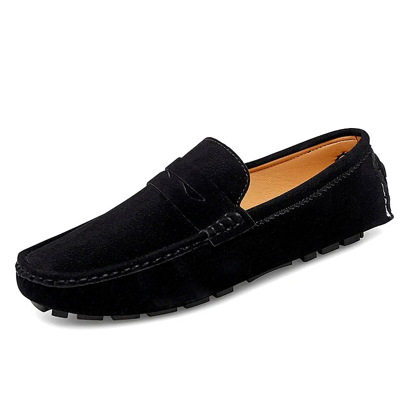 Mens Shoes Suede Leather Loafers Fashion Comfortable Walking Shoes for Men Sneakers New Flats Classic Original Style Casual Shoe