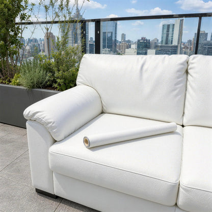 Multiple Widths Available - Self-Adhesive Pu Leather Fabric with a Length of 5m Meters, Waterproof and Wear-Resistant Synthetic Leather Patch, Suitable for Sofa, Car Seat, Furniture, Luggage Repair, and Handmade Decora