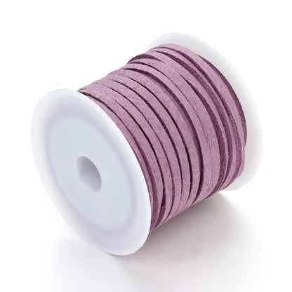 5m/Lot 2.7mm Korean Suede Leather Cord Flat Velvet Faux Thread Rope For DIY Crafts Clothing Accessories Ornament Making Supplies