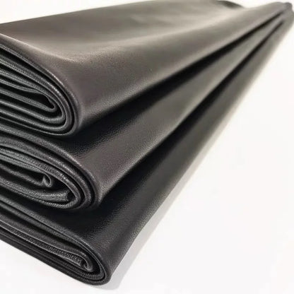 Black 0.6mm top layer sheepskin leather, handmade DIY ultra-thin clothing, genuine leather fabric, leather clothing, leather rep